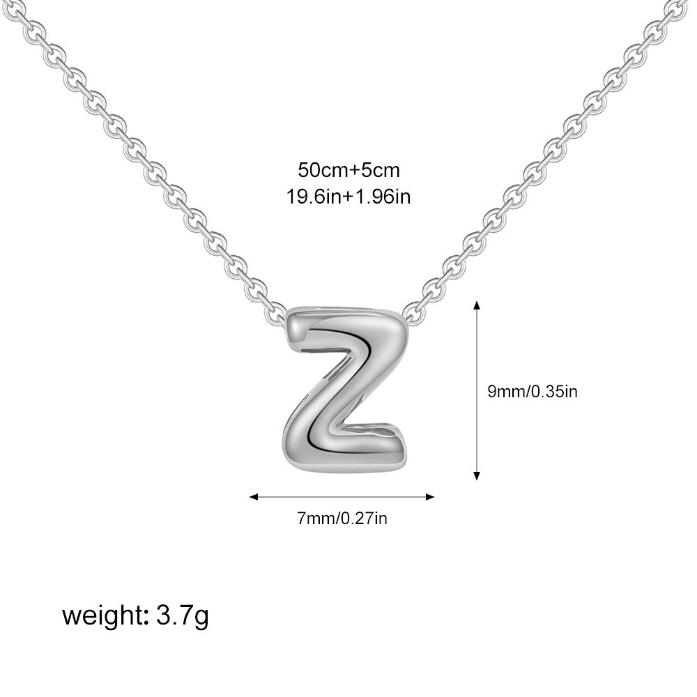 Collier Initiale Personnalisé Acier Inoxydable – Pendentif Lettre Doré