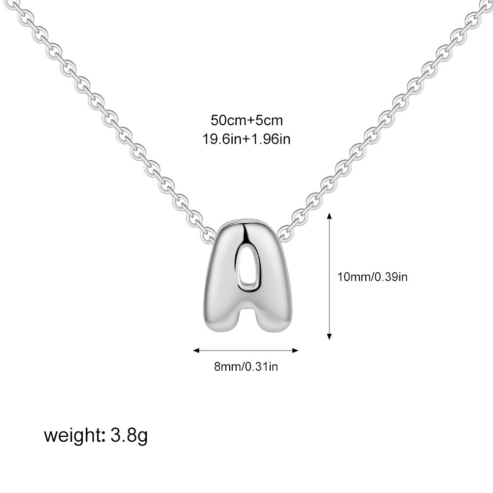 Collier Initiale Personnalisé Acier Inoxydable – Pendentif Lettre Doré