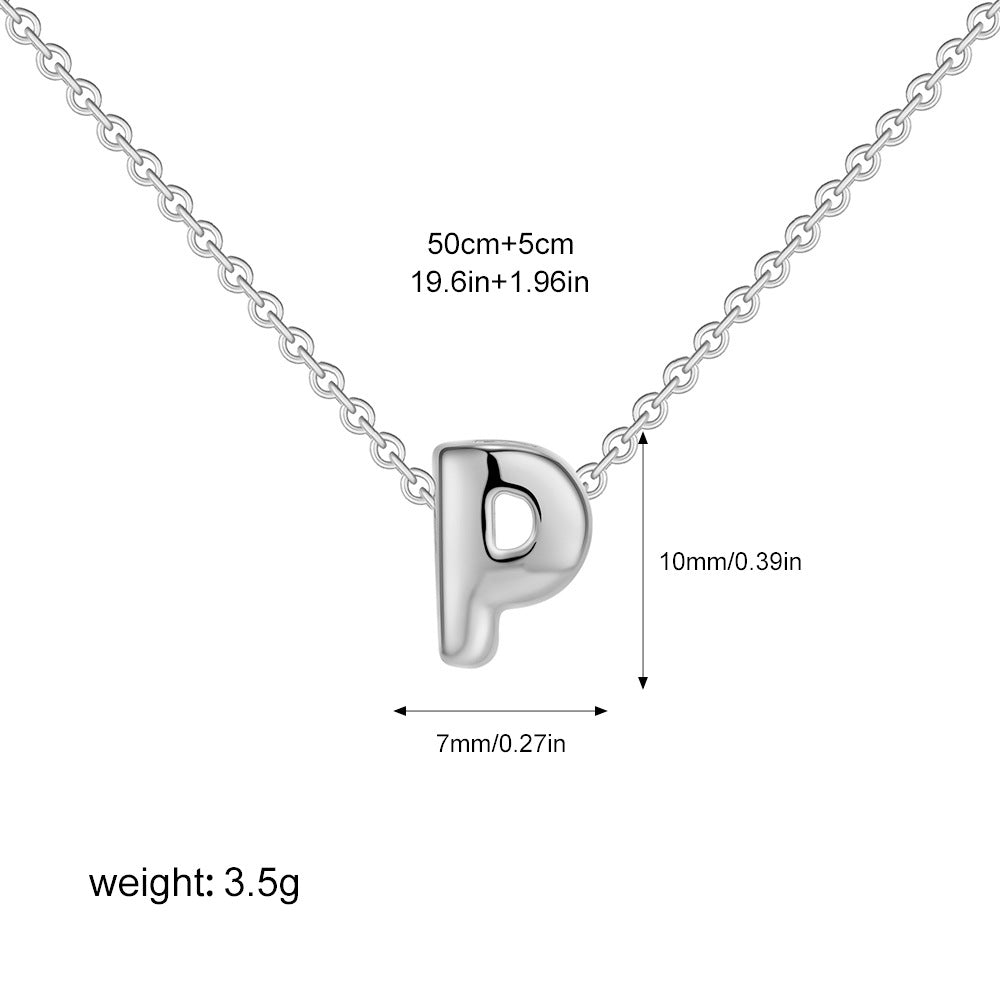 Collier Initiale Personnalisé Acier Inoxydable – Pendentif Lettre Doré