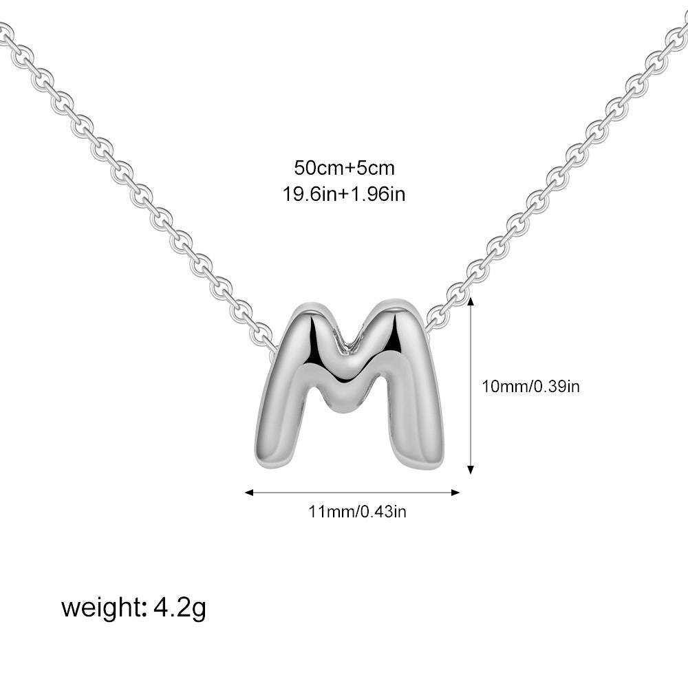 Collier Initiale Personnalisé Acier Inoxydable – Pendentif Lettre Doré