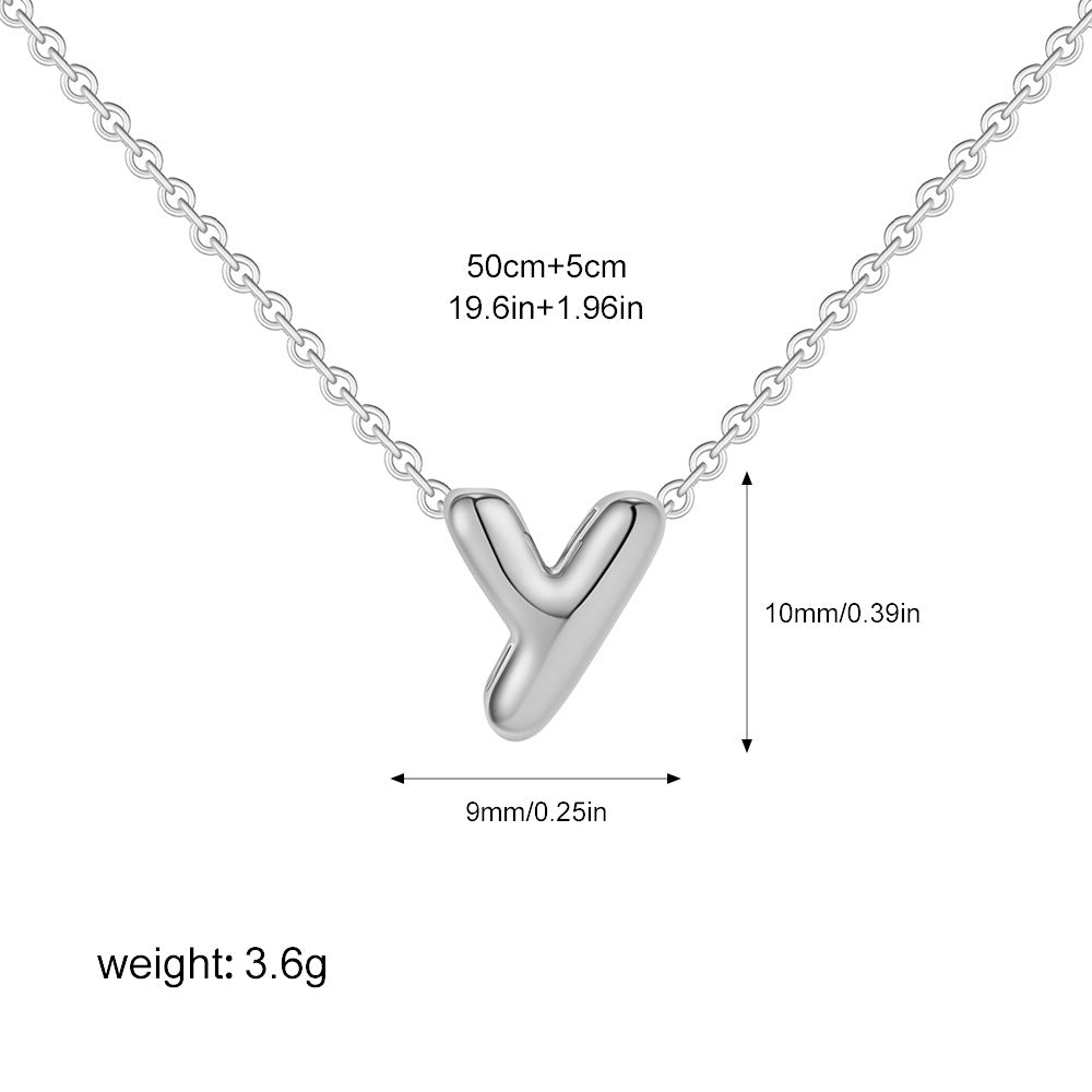 Collier Initiale Personnalisé Acier Inoxydable – Pendentif Lettre Doré