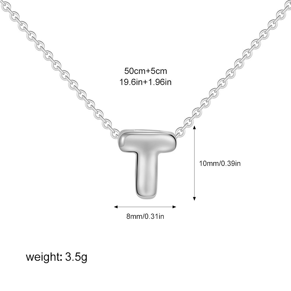 Collier Initiale Personnalisé Acier Inoxydable – Pendentif Lettre Doré
