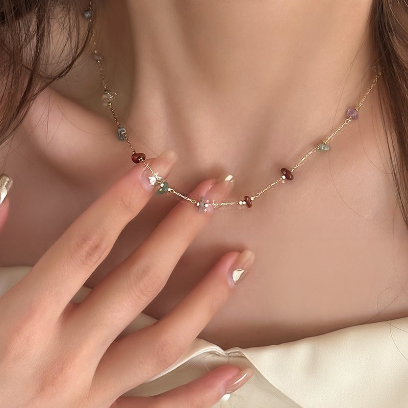 Collier Pierre Naturelle Bohème – Bijou Femme Élégant