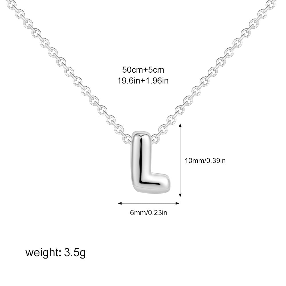 Collier Initiale Personnalisé Acier Inoxydable – Pendentif Lettre Doré