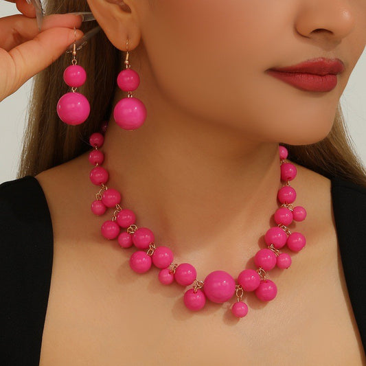 Parure Florale Collier & Boucles d'Oreilles – Élégance Naturelle