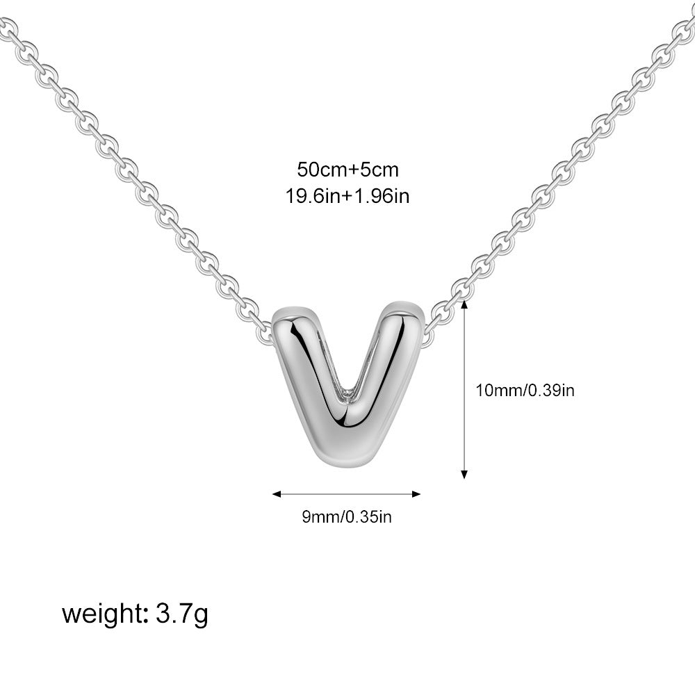 Collier Initiale Personnalisé Acier Inoxydable – Pendentif Lettre Doré
