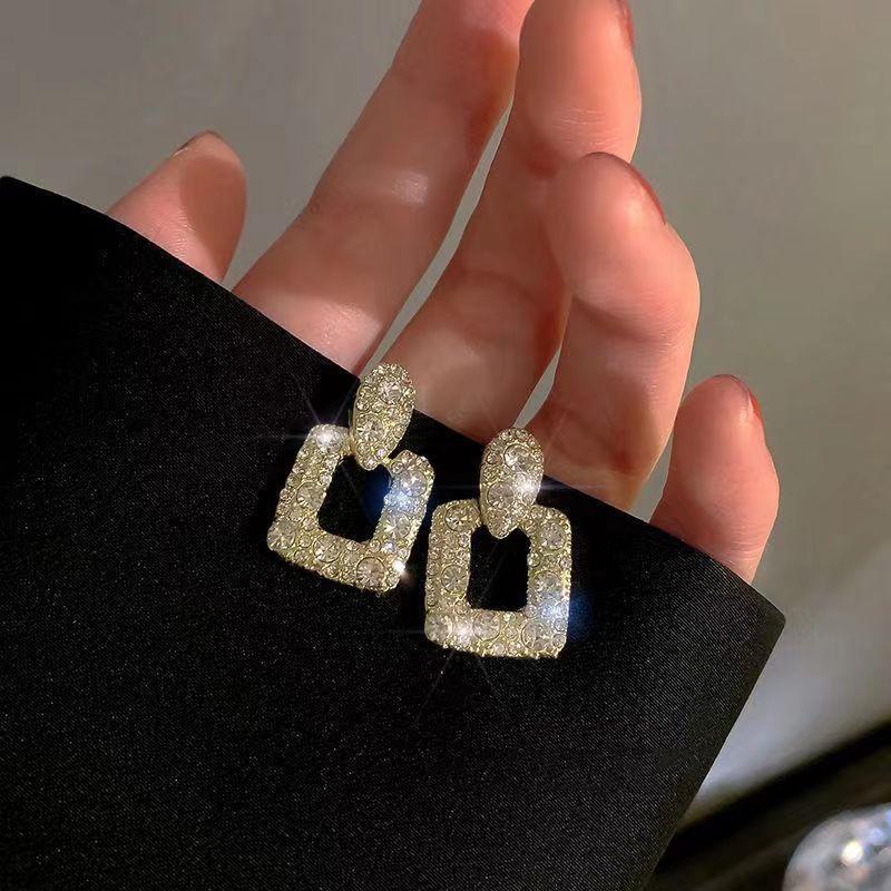 Boucles d'Oreilles Géométriques Rétro – Style Français Chic