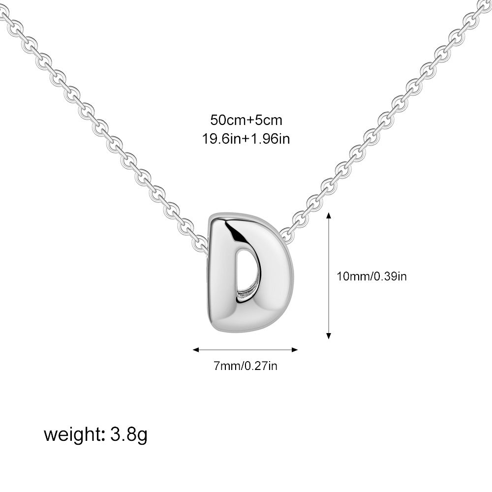 Collier Initiale Personnalisé Acier Inoxydable – Pendentif Lettre Doré