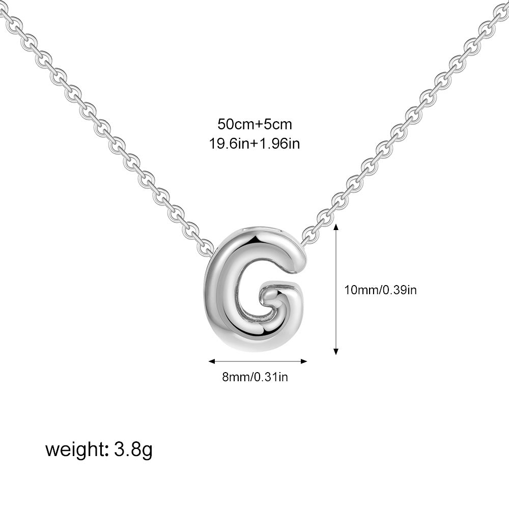 Collier Initiale Personnalisé Acier Inoxydable – Pendentif Lettre Doré
