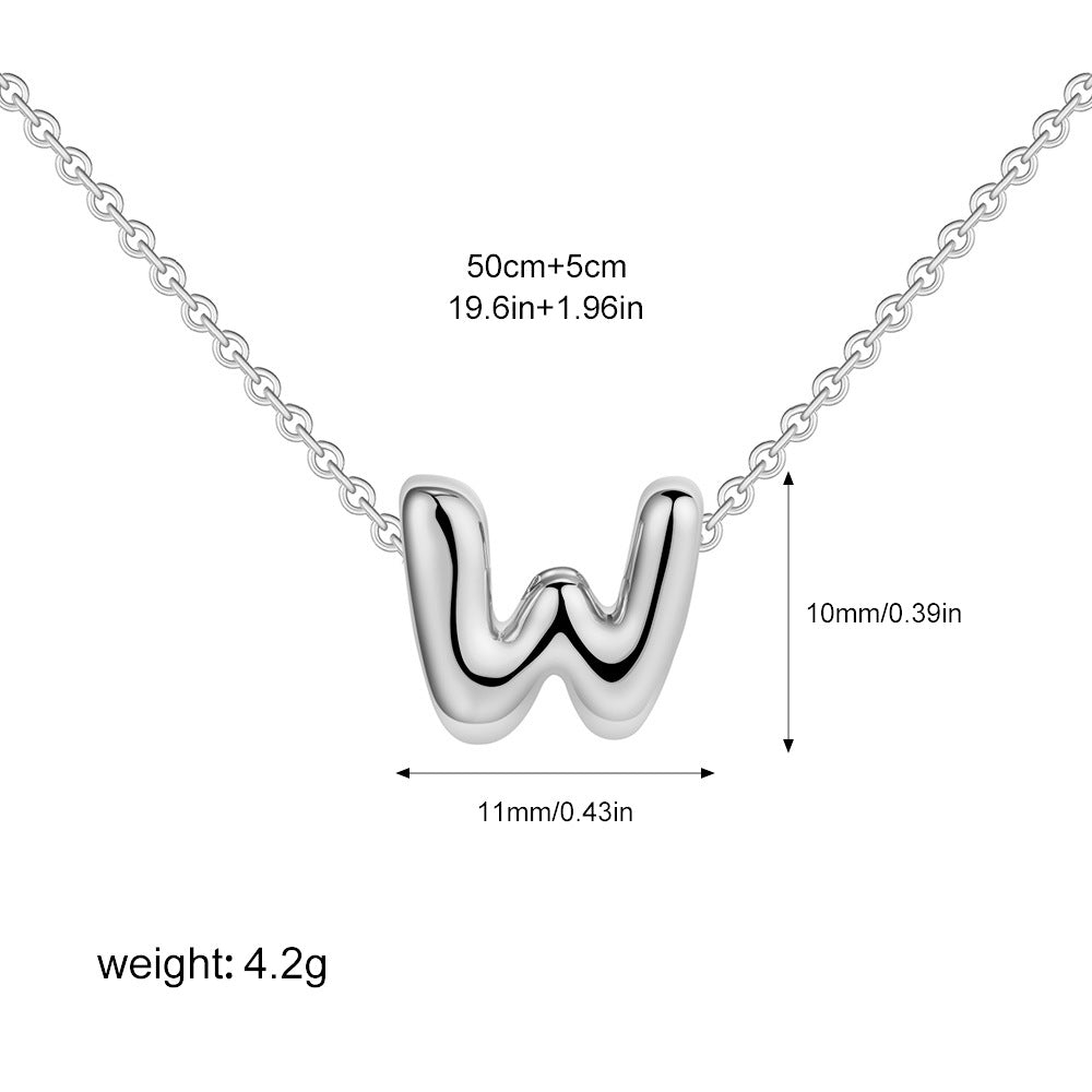 Collier Initiale Personnalisé Acier Inoxydable – Pendentif Lettre Doré