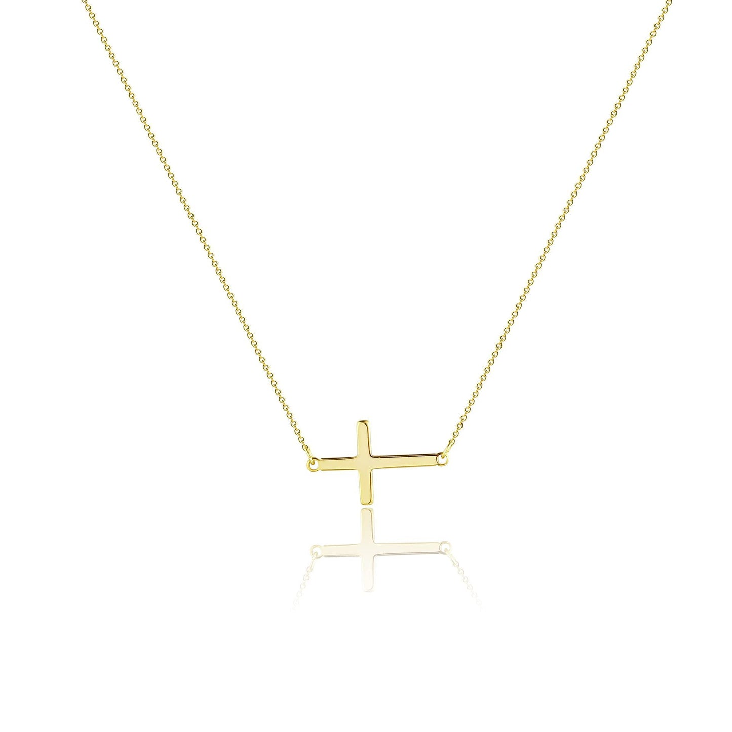 Collier Double Rang Pendentif Croix – Acier Inoxydable