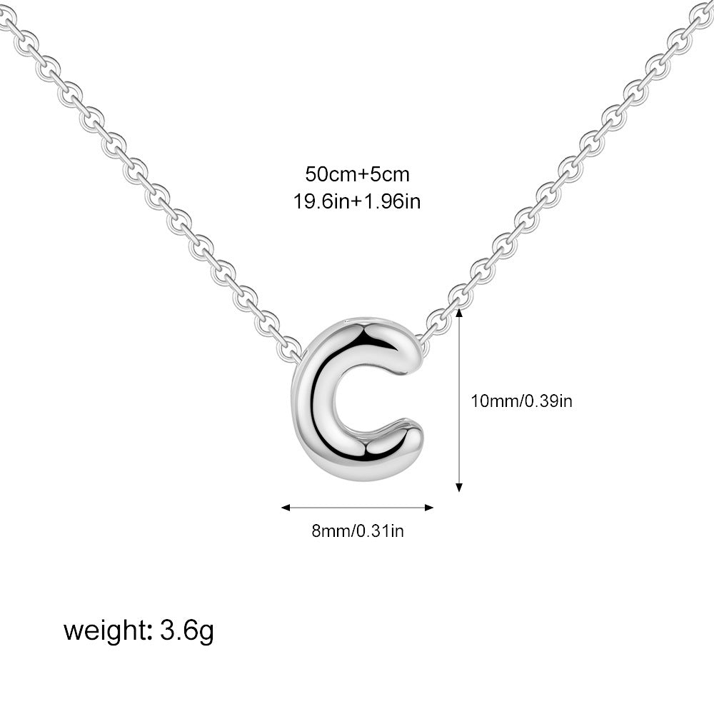 Collier Initiale Personnalisé Acier Inoxydable – Pendentif Lettre Doré
