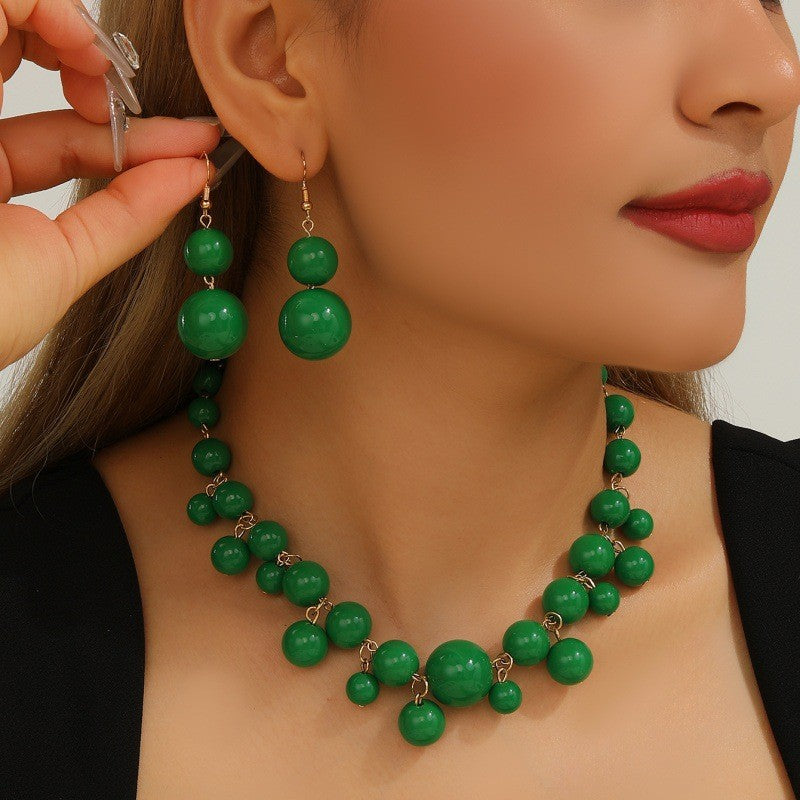 Parure Florale Collier & Boucles d'Oreilles – Élégance Naturelle