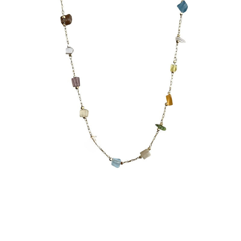 Collier Pierre Naturelle Bohème – Bijou Femme Élégant