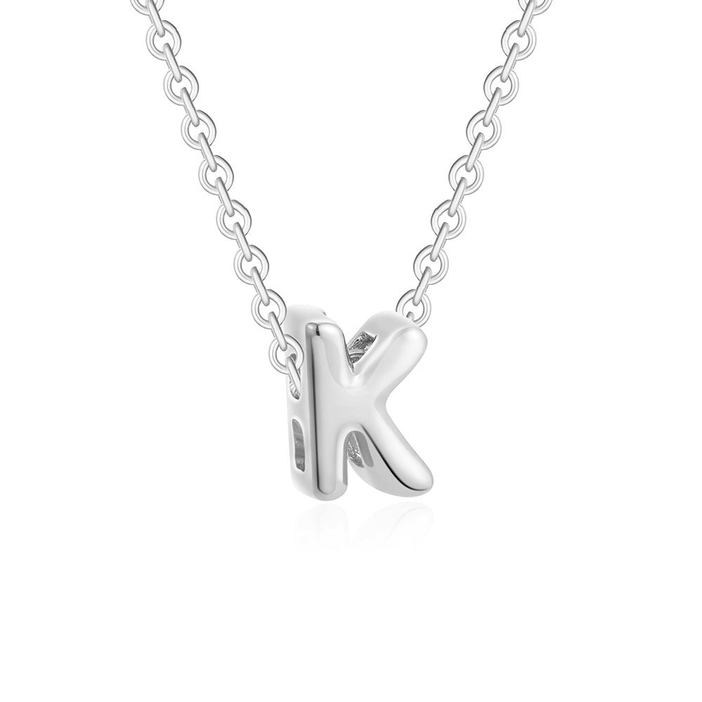 Collier Initiale Personnalisé Acier Inoxydable – Pendentif Lettre Doré