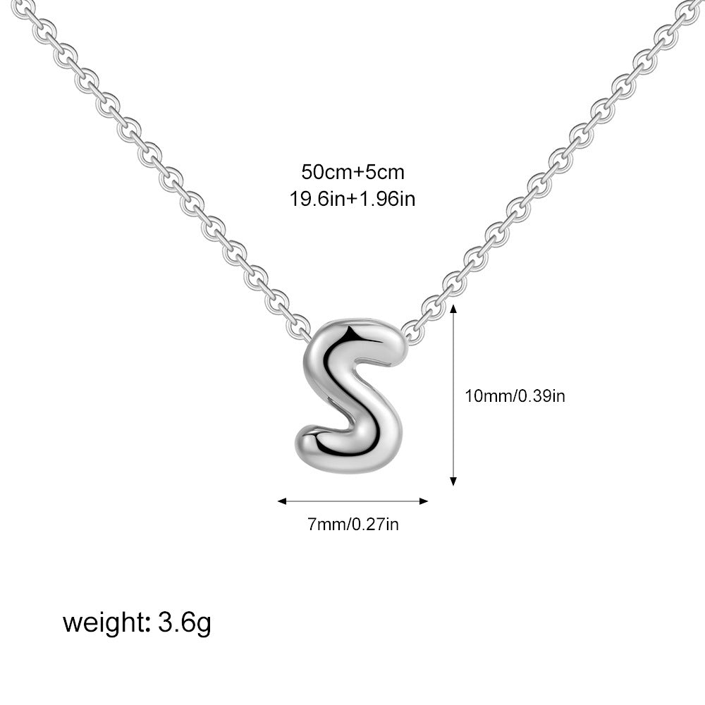 Collier Initiale Personnalisé Acier Inoxydable – Pendentif Lettre Doré