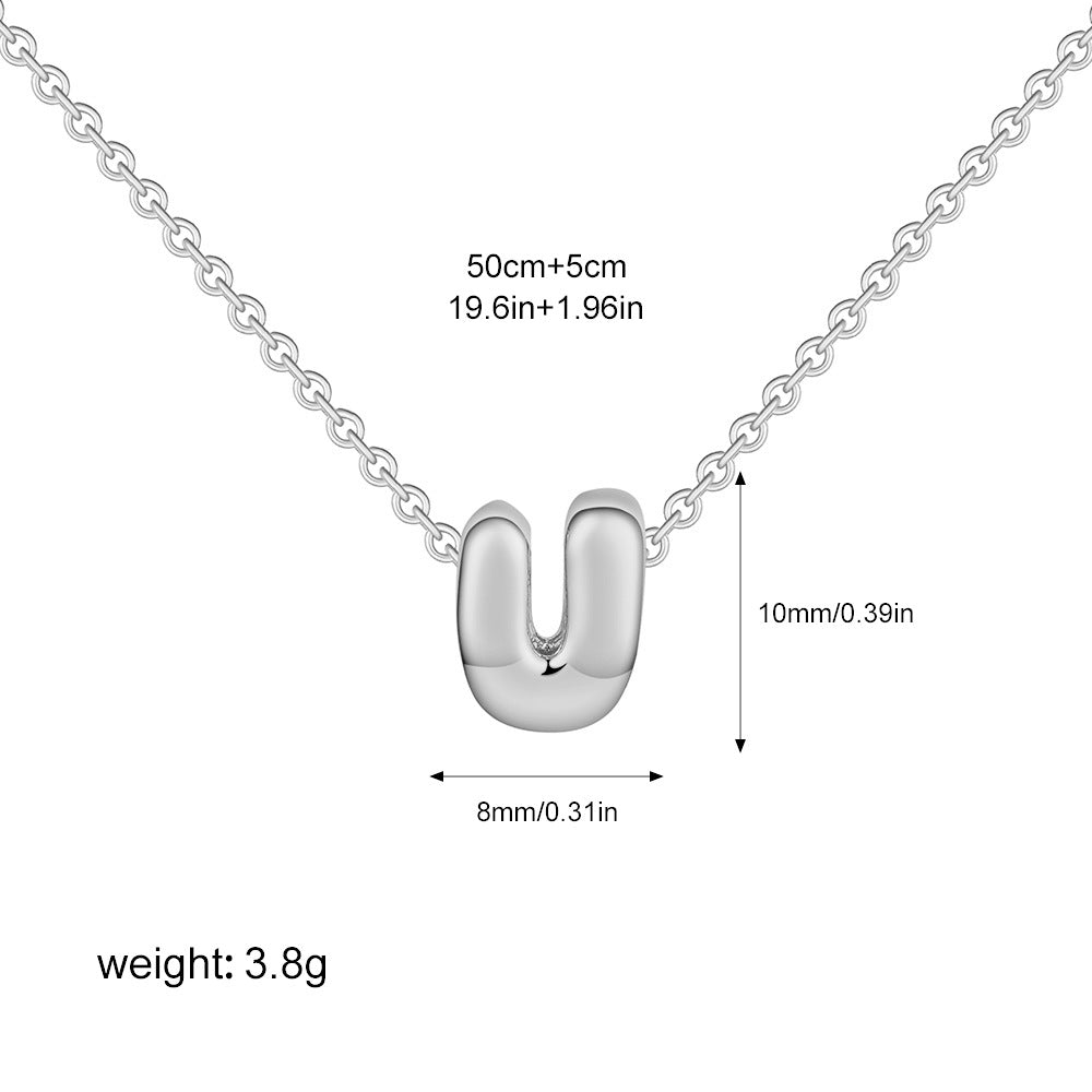 Collier Initiale Personnalisé Acier Inoxydable – Pendentif Lettre Doré