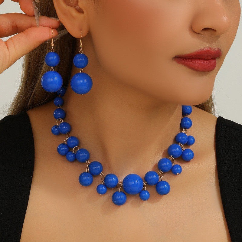 Parure Florale Collier & Boucles d'Oreilles – Élégance Naturelle