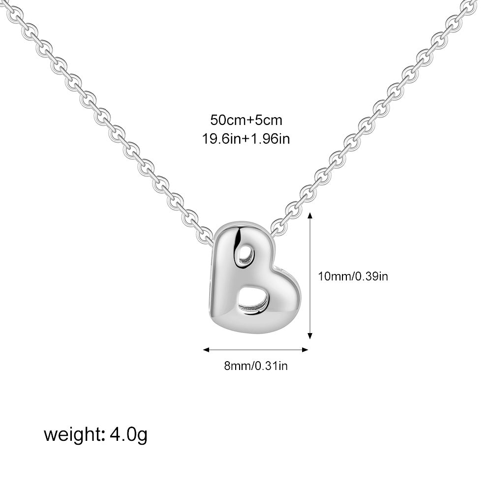 Collier Initiale Personnalisé Acier Inoxydable – Pendentif Lettre Doré