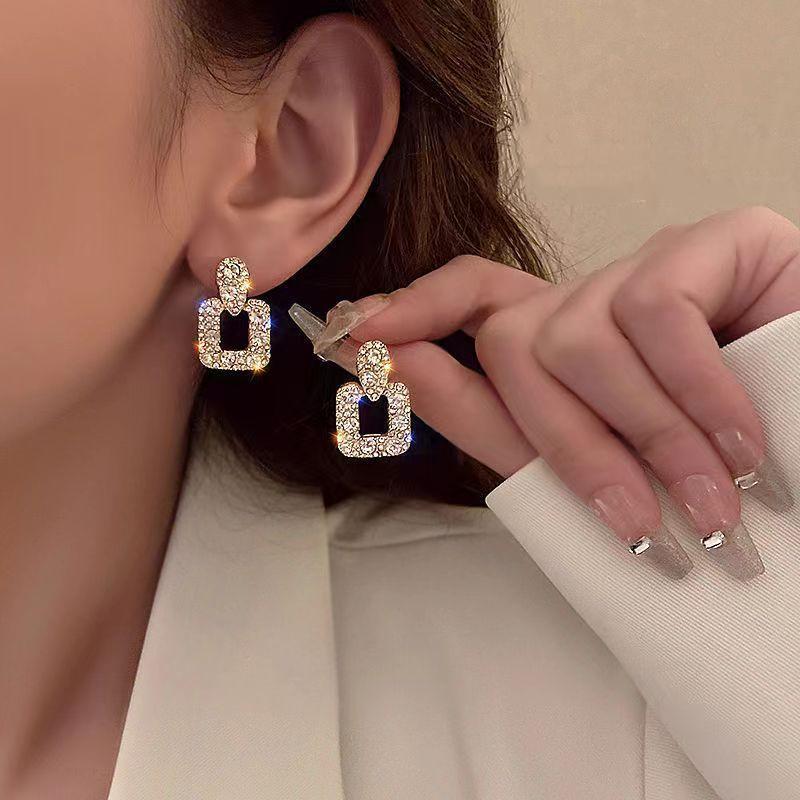 Boucles d'Oreilles Géométriques Rétro – Style Français Chic