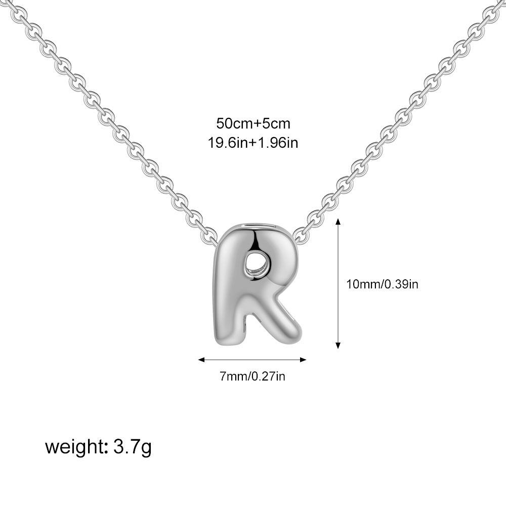 Collier Initiale Personnalisé Acier Inoxydable – Pendentif Lettre Doré