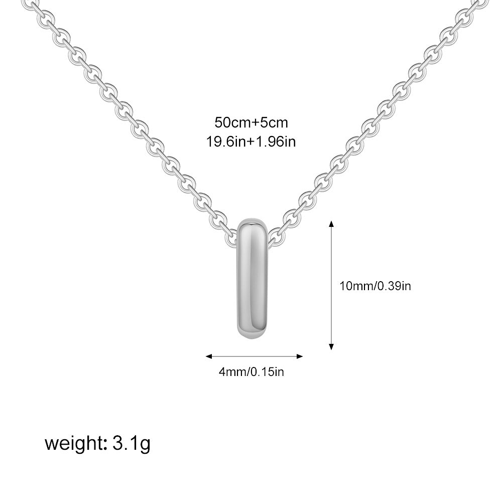 Collier Initiale Personnalisé Acier Inoxydable – Pendentif Lettre Doré