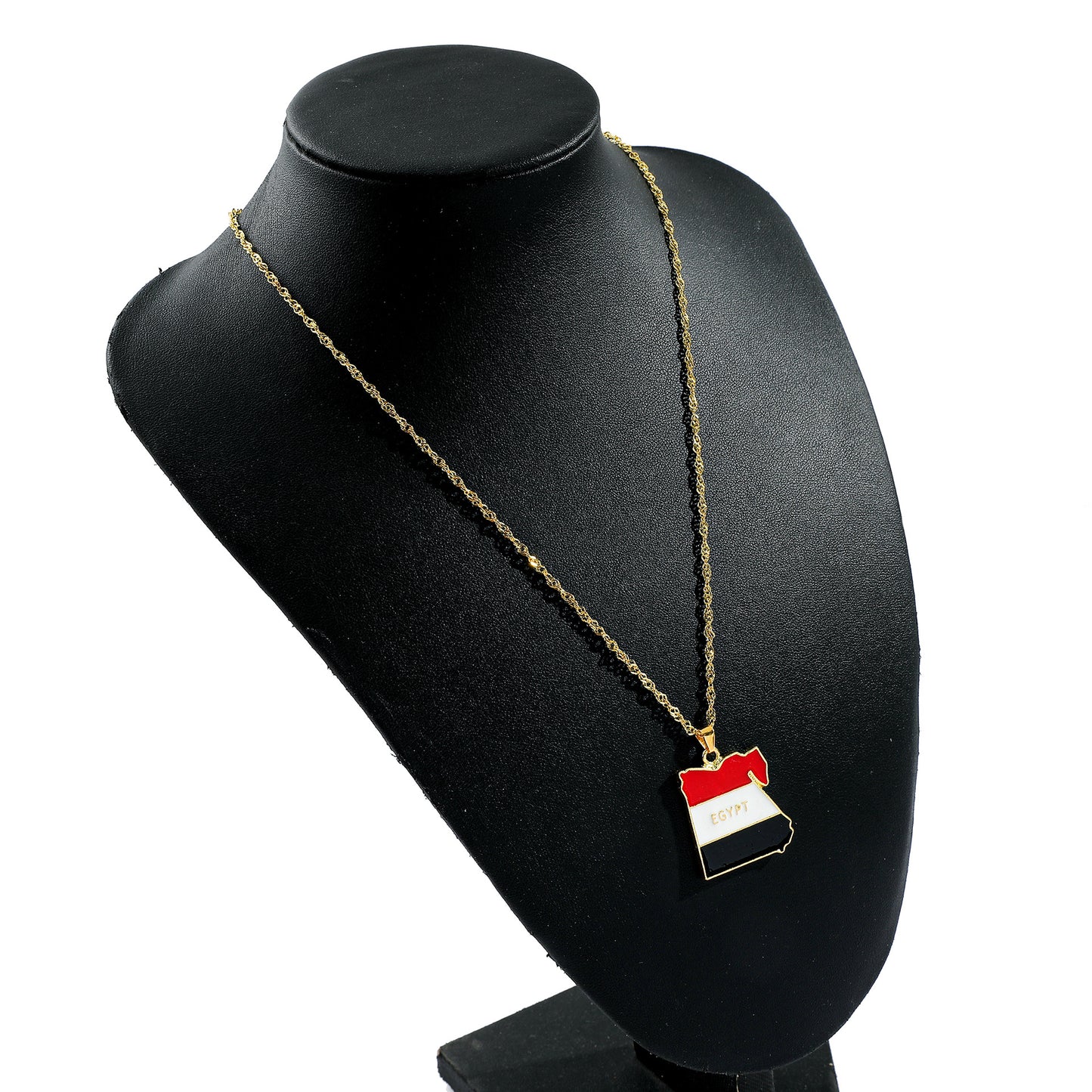 Collier Pendentif Hip-Hop Drapeau & Carte – Style Streetwear