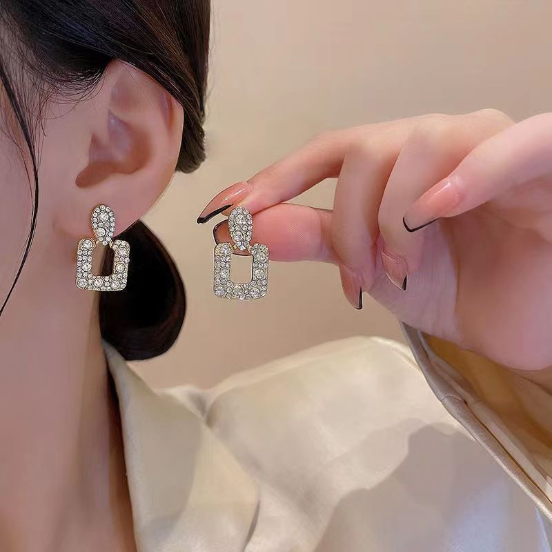 Boucles d'Oreilles Géométriques Rétro – Style Français Chic