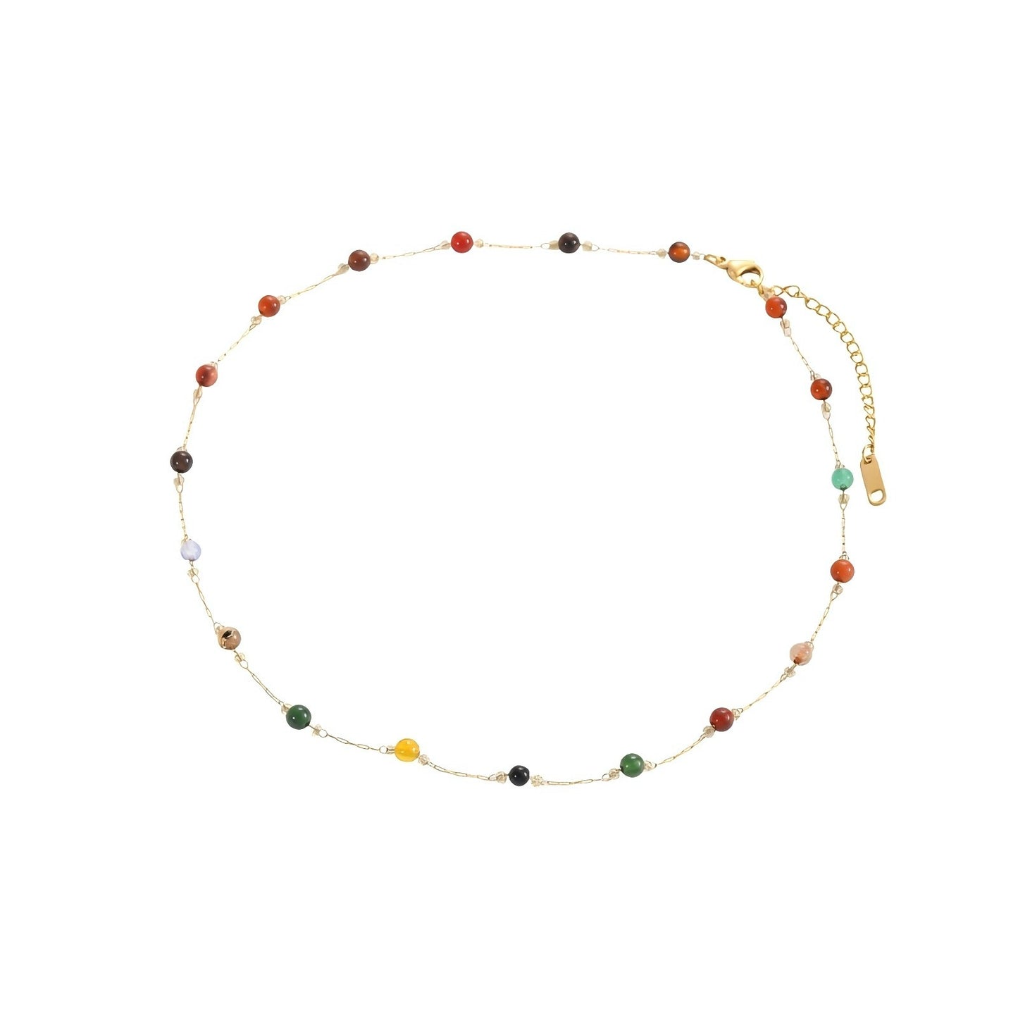 Collier de Perles Style Bohème – Pierres Naturelles Fait Main