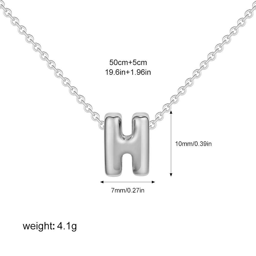 Collier Initiale Personnalisé Acier Inoxydable – Pendentif Lettre Doré