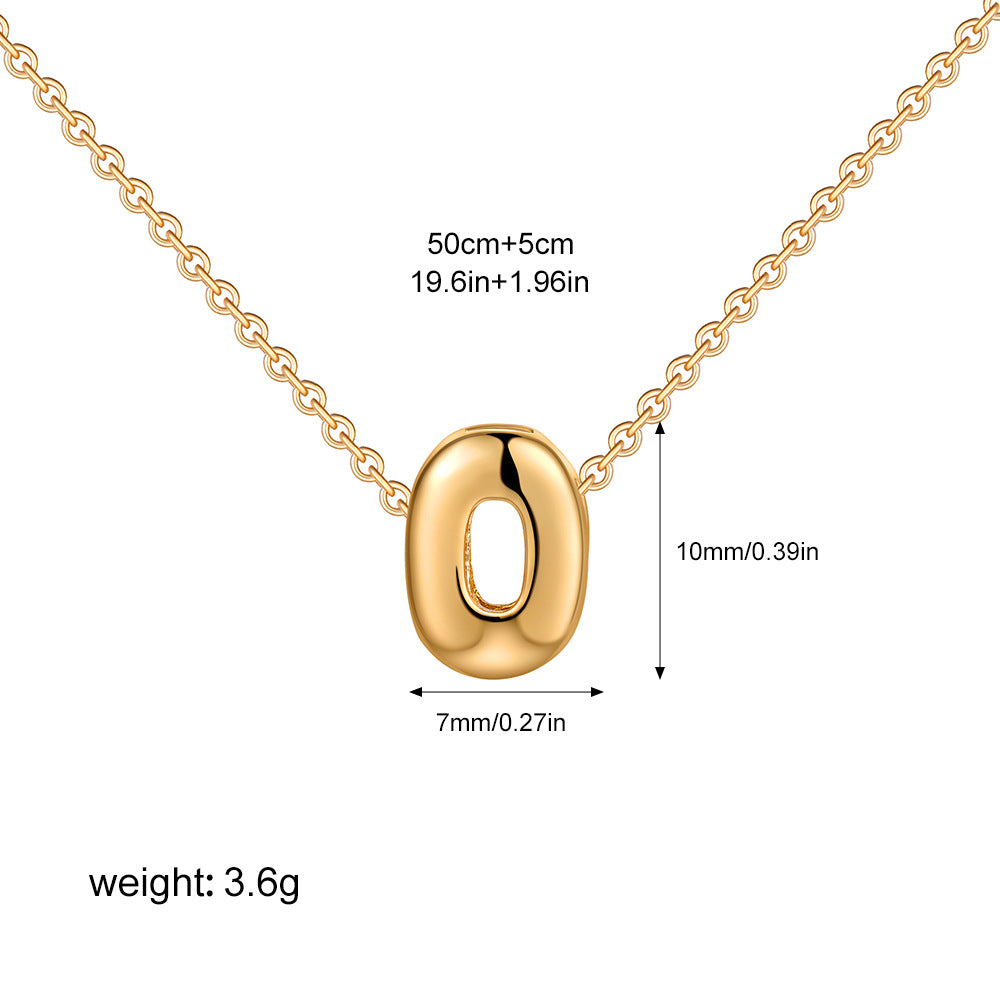 Collier Initiale Personnalisé Acier Inoxydable – Pendentif Lettre Doré