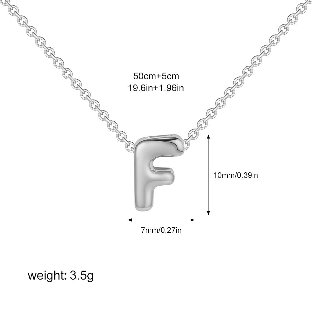 Collier Initiale Personnalisé Acier Inoxydable – Pendentif Lettre Doré