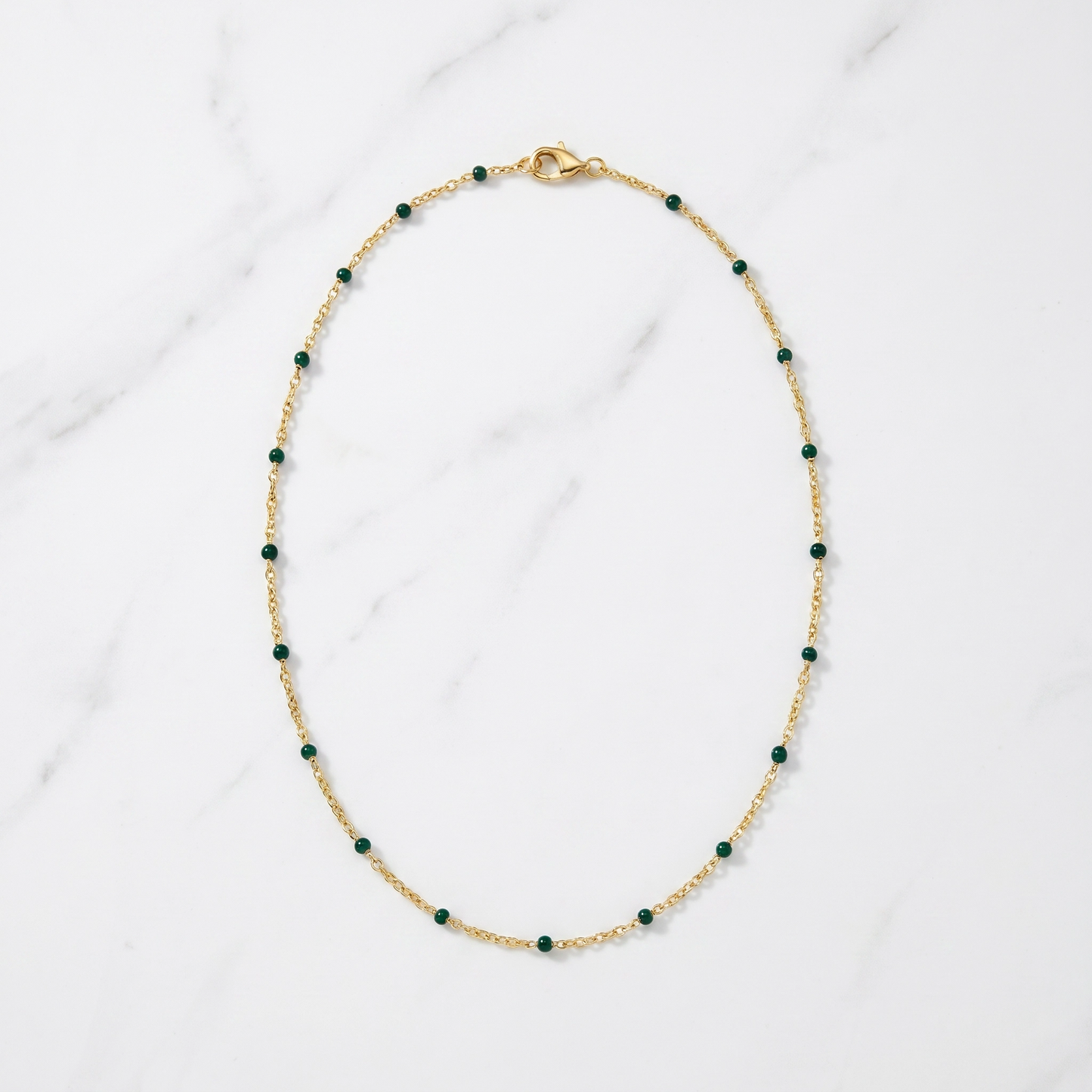 Collier Perles Acier Inoxydable — Chaîne Dorée Femme | HOLYCHIC