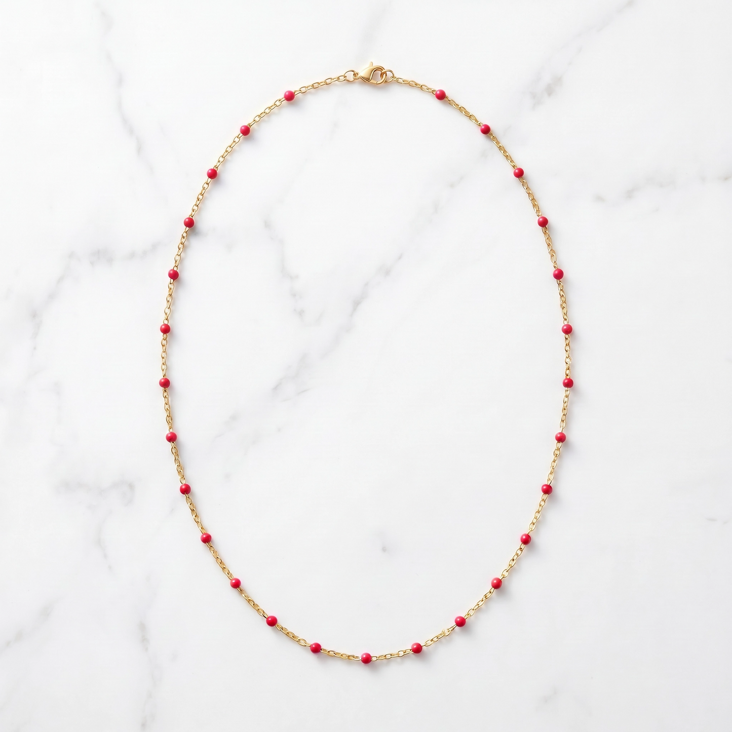 Collier Perles Acier Inoxydable — Chaîne Dorée Femme | HOLYCHIC