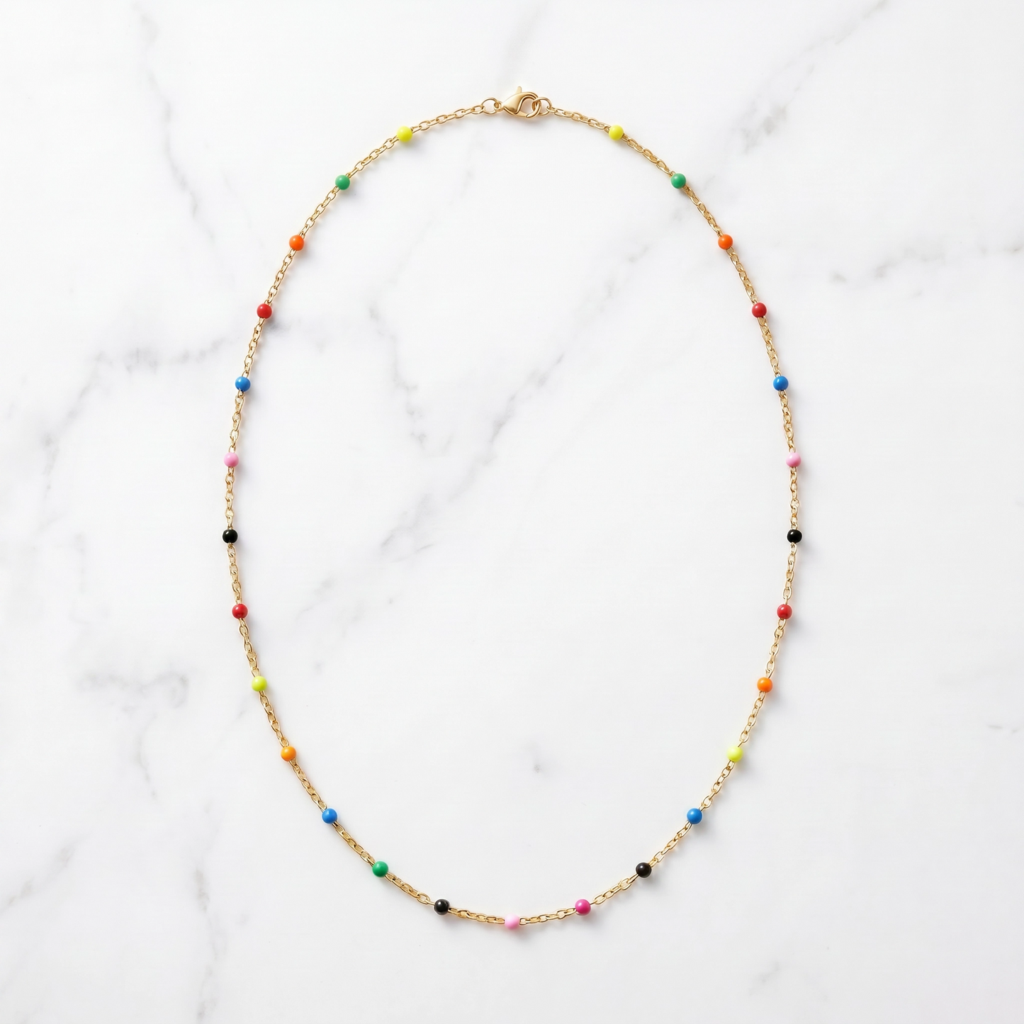 Collier Perles Acier Inoxydable — Chaîne Dorée Femme | HOLYCHIC